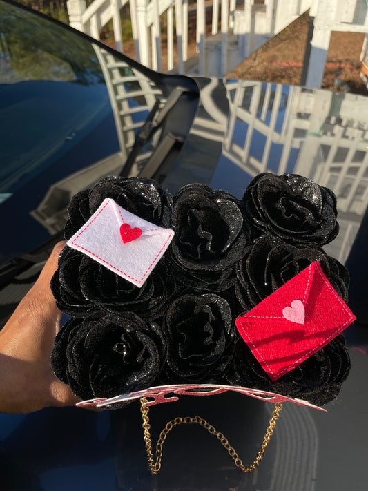 Valentine’s Day bouquet purse