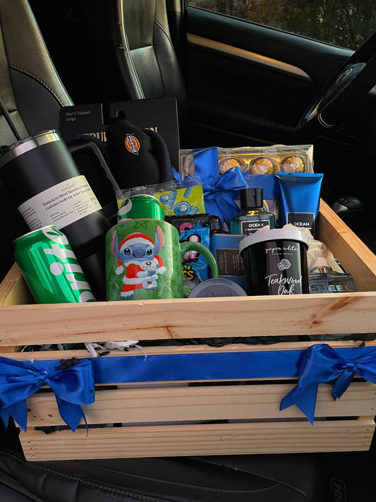 Men large pampering basket ￼