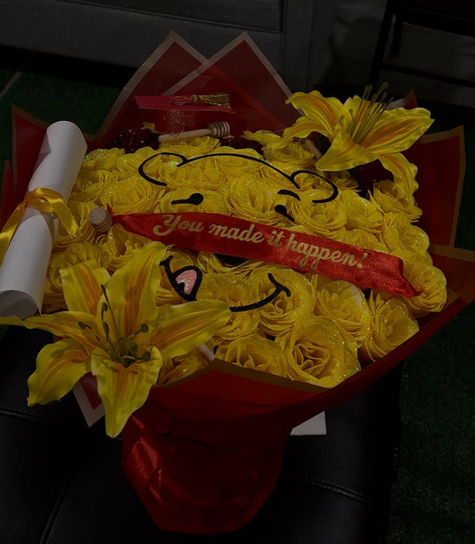 Glitter Graduation themed bouquet🎓💐