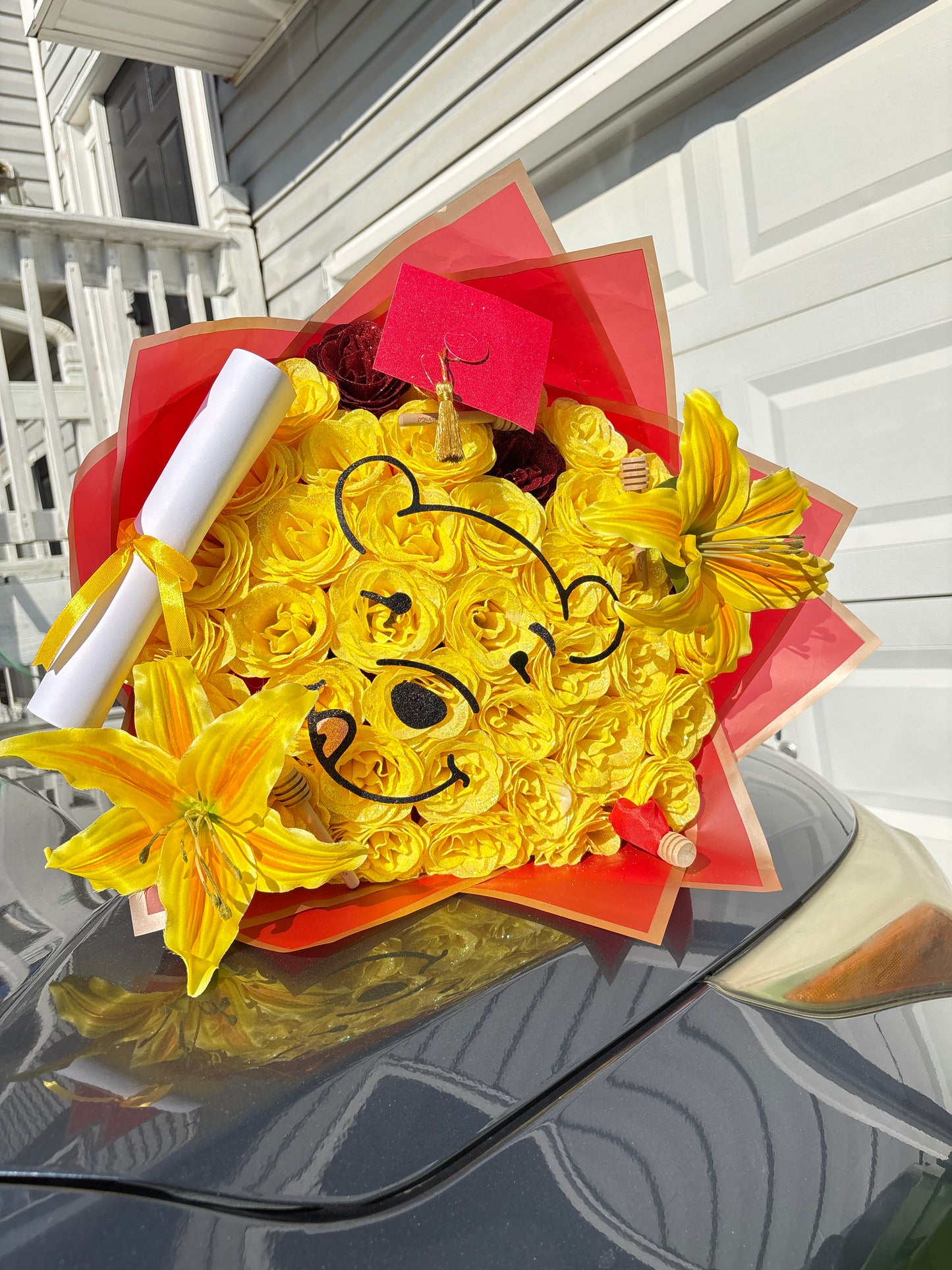 Glitter Graduation themed bouquet🎓💐