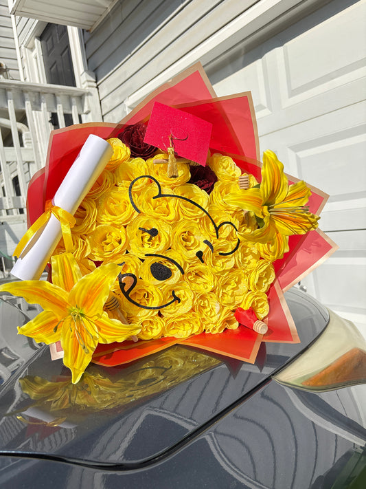 Glitter Graduation themed bouquet🎓💐