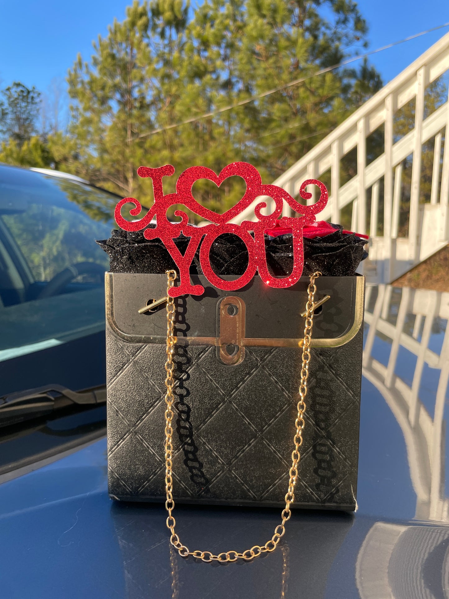 Valentine’s Day bouquet purse