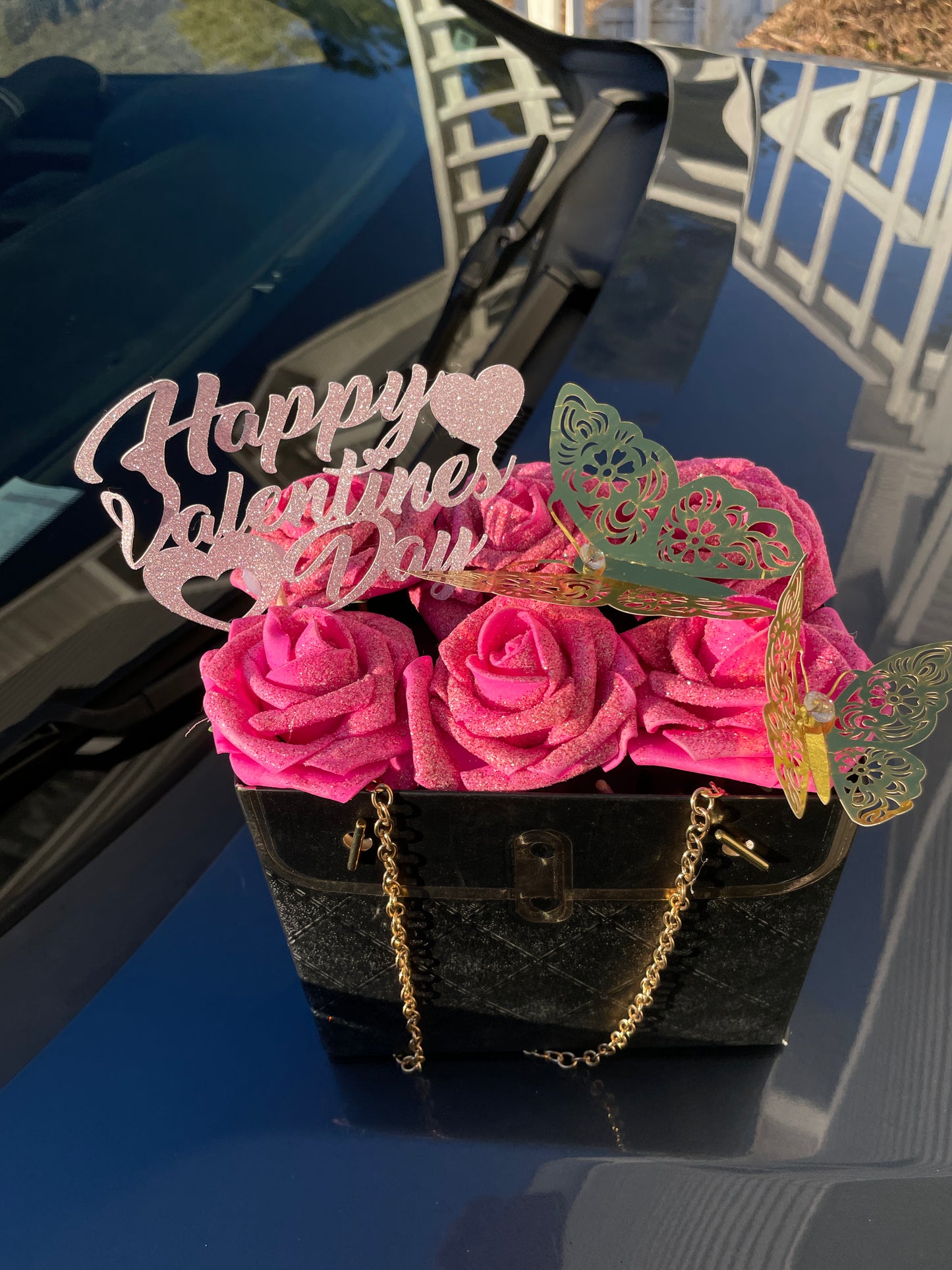 Valentine’s Day bouquet purse