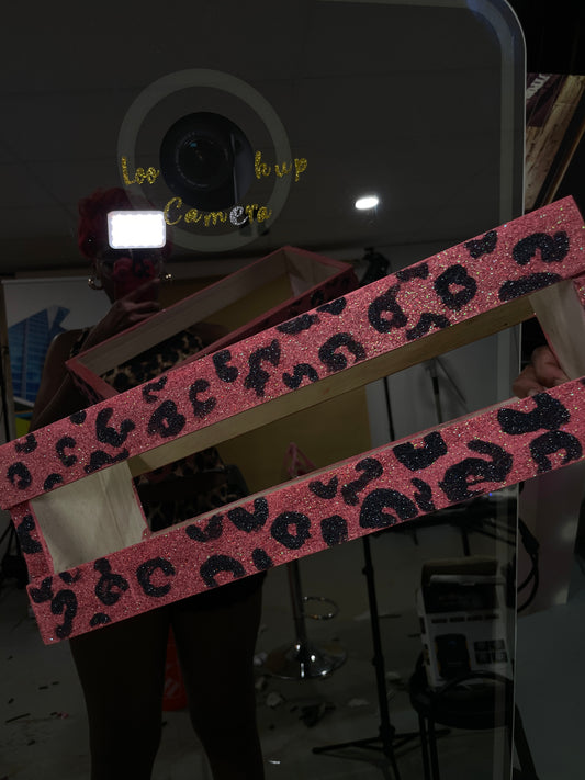 Pink glitter cheetah print crate 🐆🎀💕